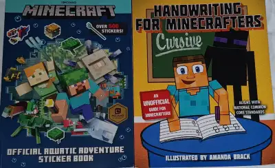 Minecraft Official Aquatic Adventure Sticker Book & Handwriting, View more