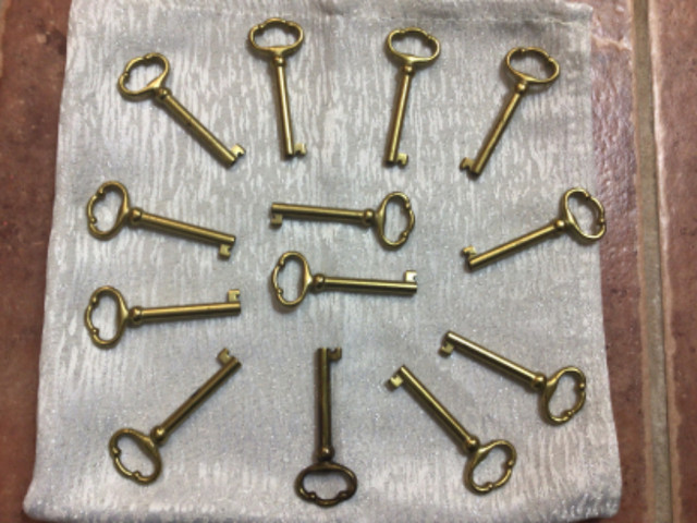 Vintage Brass Skeleton Keys in Other in London