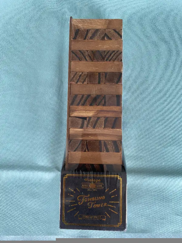 *NEW* Vintage Wooden Tumbling Tower Game of Skills in Toys & Games in Markham / York Region - Image 3