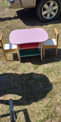 Kids Table and Chair set with Storage
