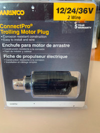 Marinco ConnectPro Trolling Motor Plug Easy Install 12/24/36V