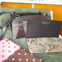 TWO-MICHE INTERCHANGEABLE PURSES PRICE $ 30 EACH FIRM CASH ONLY