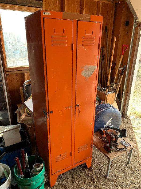 Double door locker with key locks in Garage Sales in Brandon