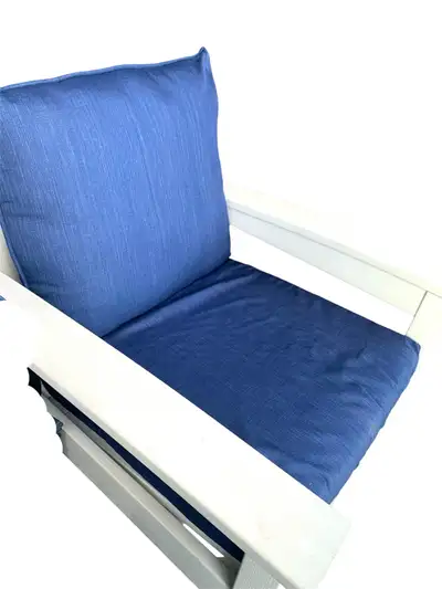 Hamptons Bay navy blue seat cushions , View more