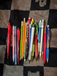 Assortment of pens and pencils 