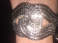 Gift New Silver Bracelet Wristband Wrist Sparkle Wear Christmas