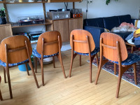 Mid Century Danish Teak Dining Chairs