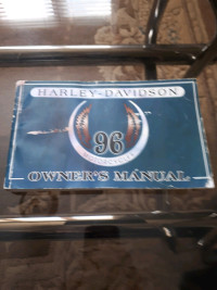 Harley Davidson motorcycles 1996 owner's manual 