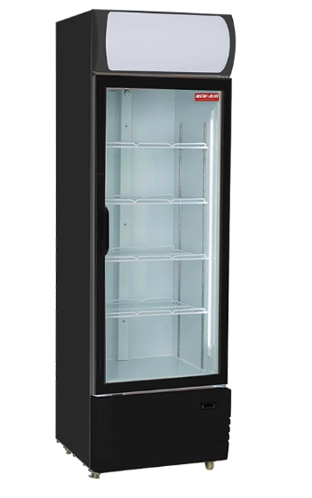 New Air single glass door merchandise fridge. In excellent condition. Used for more than a year, now...