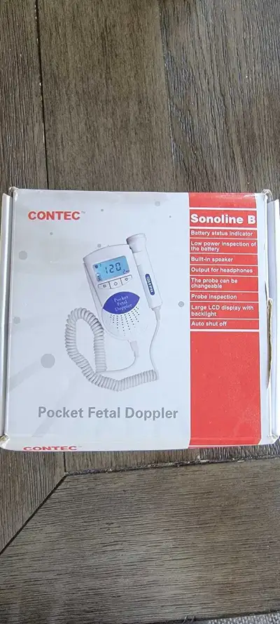 Discover peace of mind with the Contec Sonoline B Baby Doppler, a reliable device for monitoring you...