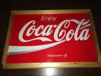 Late 70's Coca-Cola plastic Sign