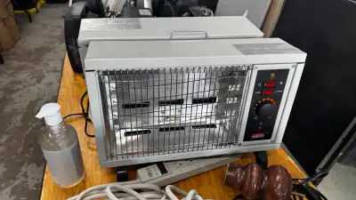 Box-style radiant/infrared heater. Used condition. Selling cheap for quick pickup. Untested/as-is. P...