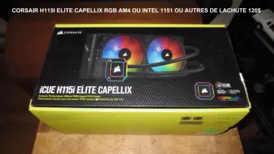 CORSAIR H115I ELITE CAPELLIX RGB AM4 OU INTEL 1151 OU AUTRES, View more