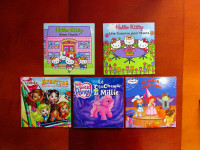 5 Livres souples : Hello Kitty Fraisinette Bratz Mon petit poney