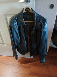 Leather Jacket Men's Large