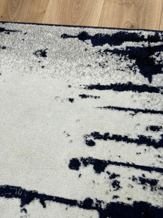 Area Rug - Navy, White. Abstract.  in Rugs, Carpets & Runners in Mississauga / Peel Region