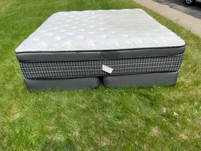 Kingsdown king size mattress and box spring, View more