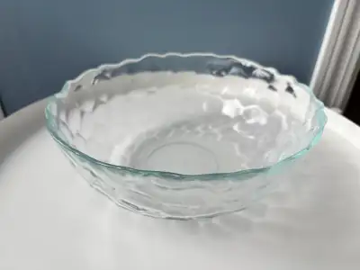 Decorative Clear Glass Serving Bowl, View more