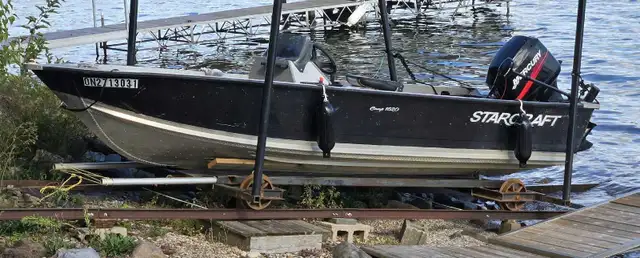 Starcraft 1620 & Mercury 40hp & Trailer in Powerboats & Motorboats in Sudbury - Image 3