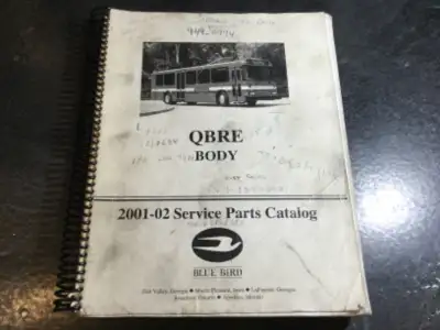 2001-2002 Blue Bird QBRE Bus Body Service Parts Catalog Q-Bus, View more