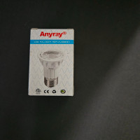 Anyray LED Spotlight Replacement 450LM 5W= 50W E26 / 27 - 8 pack