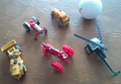 Get all 5 for $35. 1) Ford Tractor, Older Model 2) Weatherall Hydraulic, England 3) Ertl Red Farmall...