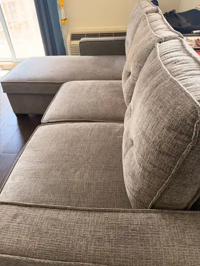 Grey Sectional Sofa with Storage and Bed, View more