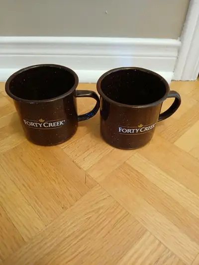 2-Forty Creek Camping Mug Cup vintage Advertising Collectibles, View more