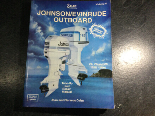 1992-1996 Johnson Evinrude Outboards 85-300 HP V4 V6 V8 Manual in Non-fiction in Parksville / Qualicum Beach