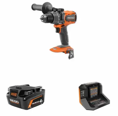 RIDGID 18V Brushless Cordless 1/2 in. High Torque Hammer Drill/D, View more