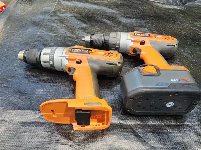 Ridgid R8411503 & R841150 1/2" 13mm 18V Battery Operated Drill, View more