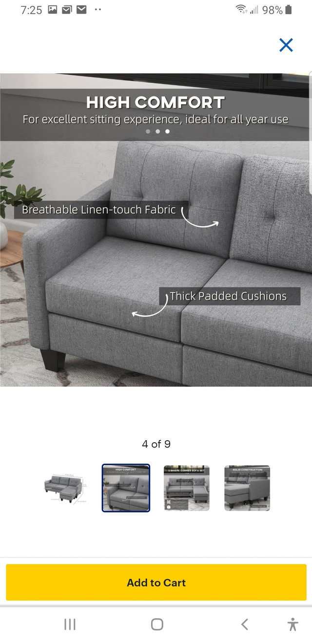 Sofa Sectional in Couches & Futons in Kamloops - Image 4