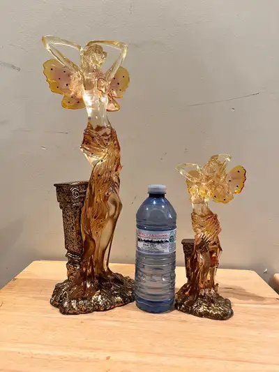 New fairy figures Amber glass $75 price firm, View more