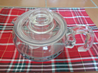 Vintage Pyrex Glass Tea Pot With Lid