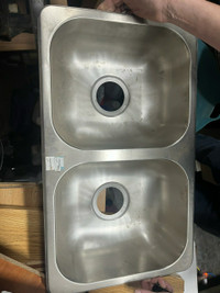 Kitchen double basin sink