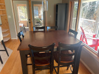 Counter Height Dining Table with 4 Chairs
