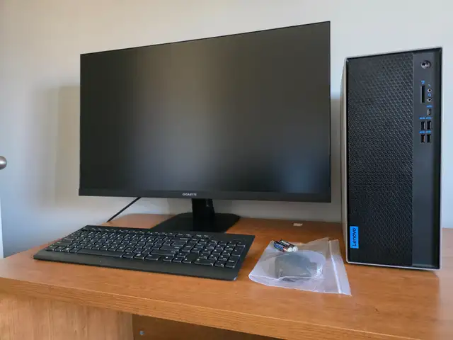 ***DESKTOP COMPUTER (FULL SET) ***LENOVO DESKTOP+GAMING MONITOR in Desktop Computers in Markham / York Region - Image 2