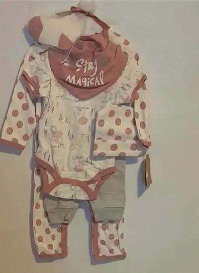 GIRLS 6PC SUITE (SIZE:3-6 MONTHS), View more