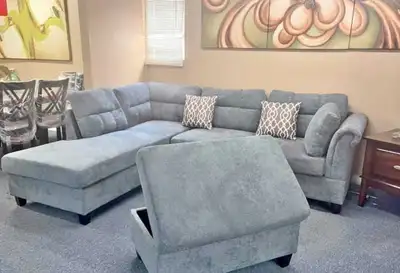 L-Shaped Sectional Couch – Modern Corner Sofa - Brand New, View more