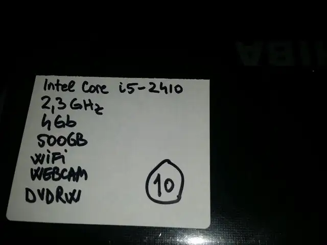 toshiba l750 i5 2410 4g 500g win10 pro wifi webcam dvdrw - many in Other in City of Montréal - Image 3