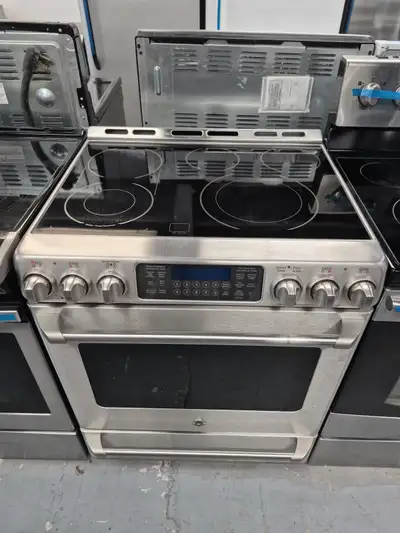 Stove Glass 30” Slide GE Stainless Steel , View more