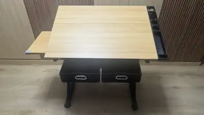 Drafting Craft Table Office Desk, Adjustable Height Angles, Wood, View more