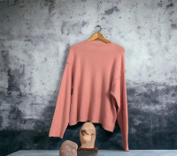 Cotton Candy LA Cowl Neck Pink Sweater