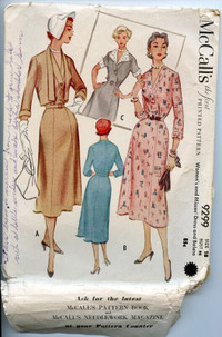 McCalls 9299 Woman s dress and jacket  - from 1953