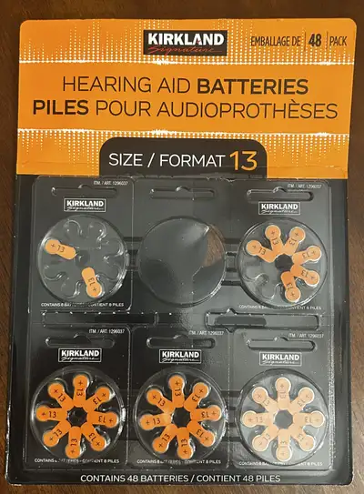 40 batteries unused Size 13 Kirkland Costco brand Pickup in Somerset Item available as long as post...