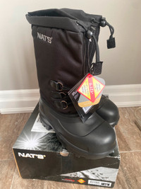 NATS R900 ultra light weight snow mobile boots. Size 10