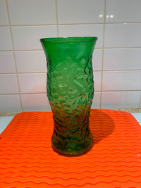 vase à fleurs en verre vintage