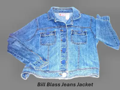 Bill Blass Woman’s Vintage Denim Jeans Jacket Blue 100% cotton M, View more