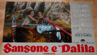 SAMSON & DELILAH AFFICHE CINEMA ITALIENNE 1959