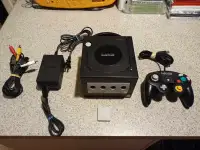 Black Nintendo Gamecube DOL-001 console